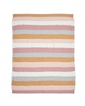 Mamas & Papas Плетено одеяло 70х90см Multi Stripe Pink